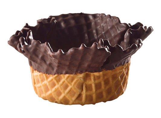 Dipped waffle bowl